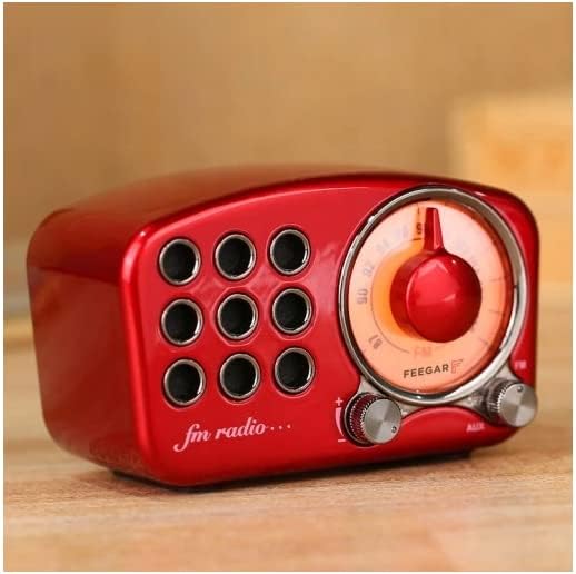 Radio Feegar Retro Bluetooth Lautsprecher,Vintage FM Radio mit altmodischem klassischem Stil,Starke
