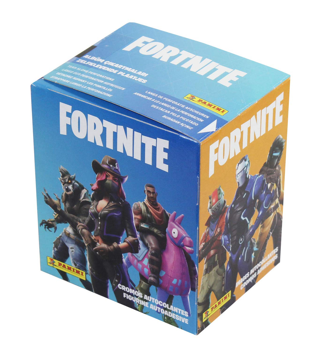 Sammelsticker Fortnite, offizielle Kollektion, 50 Booster im Display, 5 Sticker je
