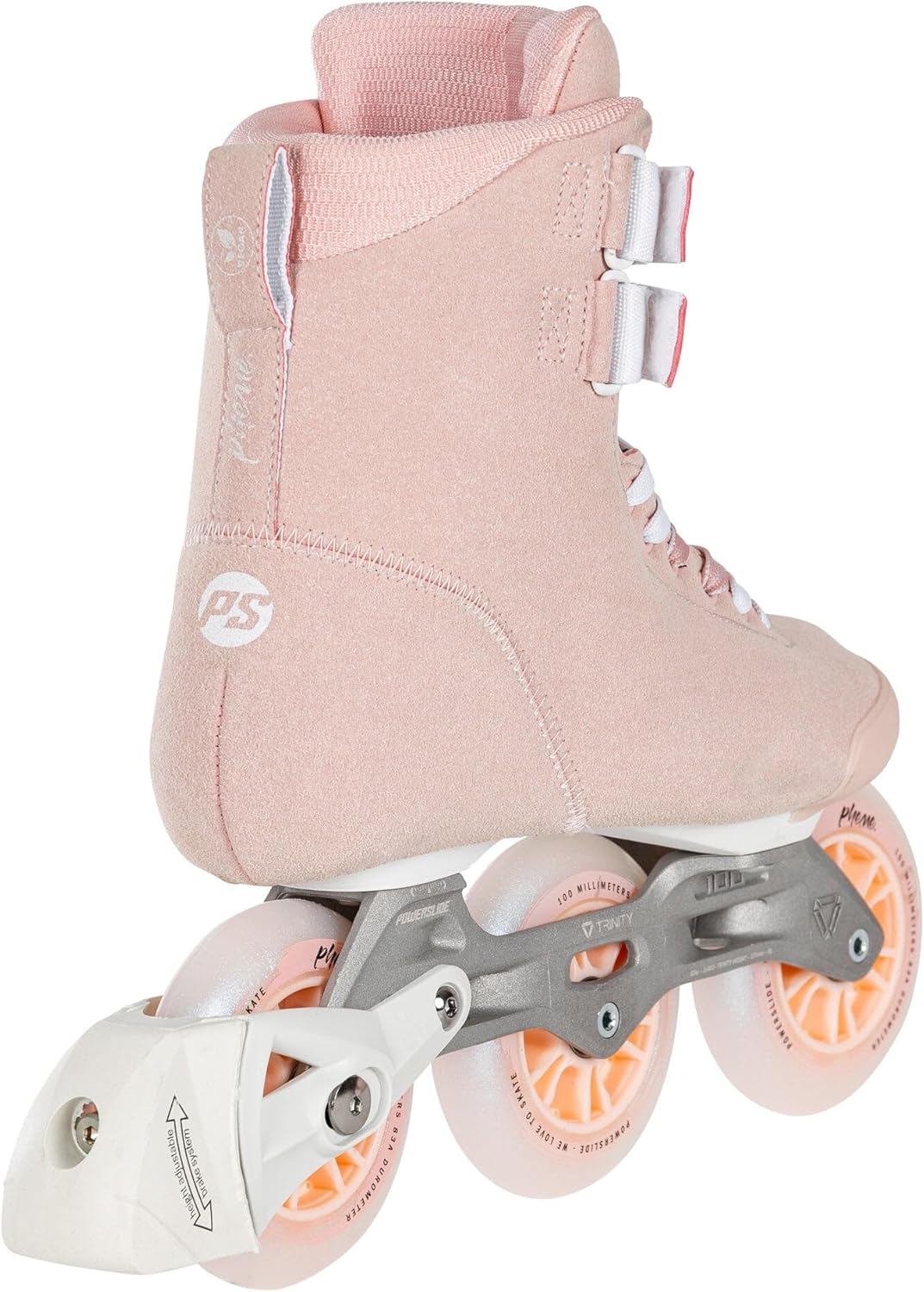 Powerslide Inline Skate Pheme Pink 100, für Fitness, für Damen 42, 42
