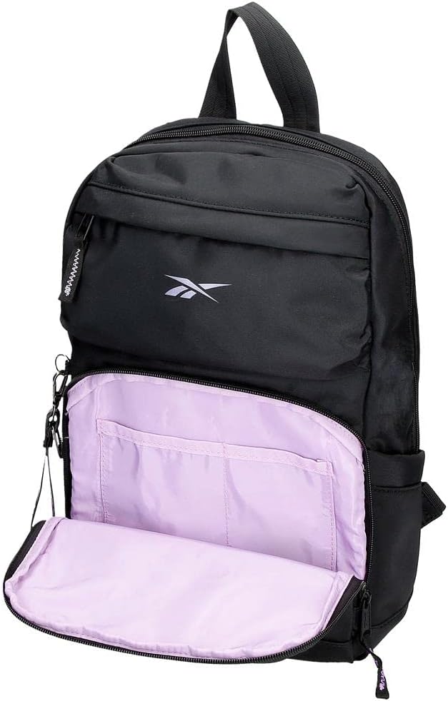 Reebok Linden Umhängetasche Schwarz 21,5x15x5 cm Polyester Bandolera Schwarz, Bandolera Schwarz