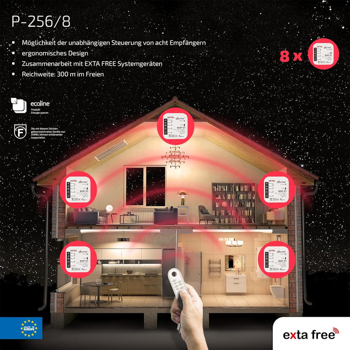 EXTA FREE P-256/8 8- Kanal- Fernsteuerung
