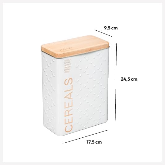 Müslidose 750g metall "scandinave nature" weiss - 5 five simply smart cm Weiss, cm Weiss