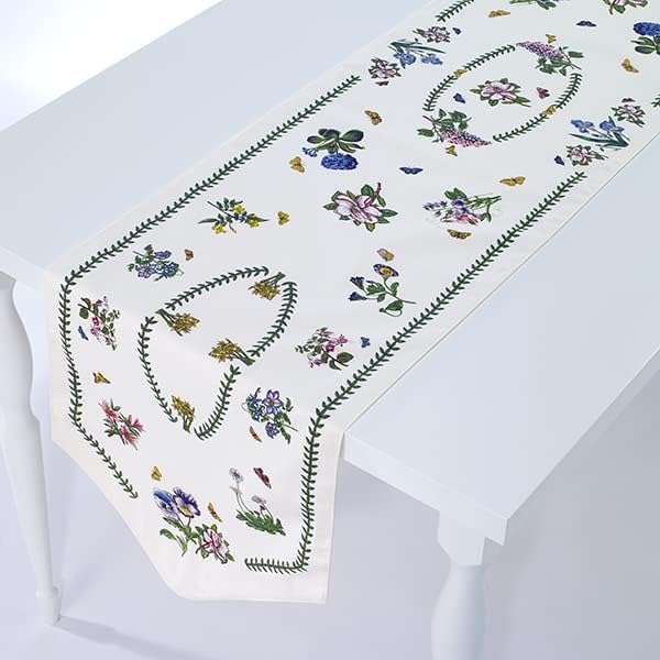 Avanti Linens Kitchen Portmeirion Botanic Garden Harmony-Kollektion, Baumwolle, elfenbeinfarben, 72"