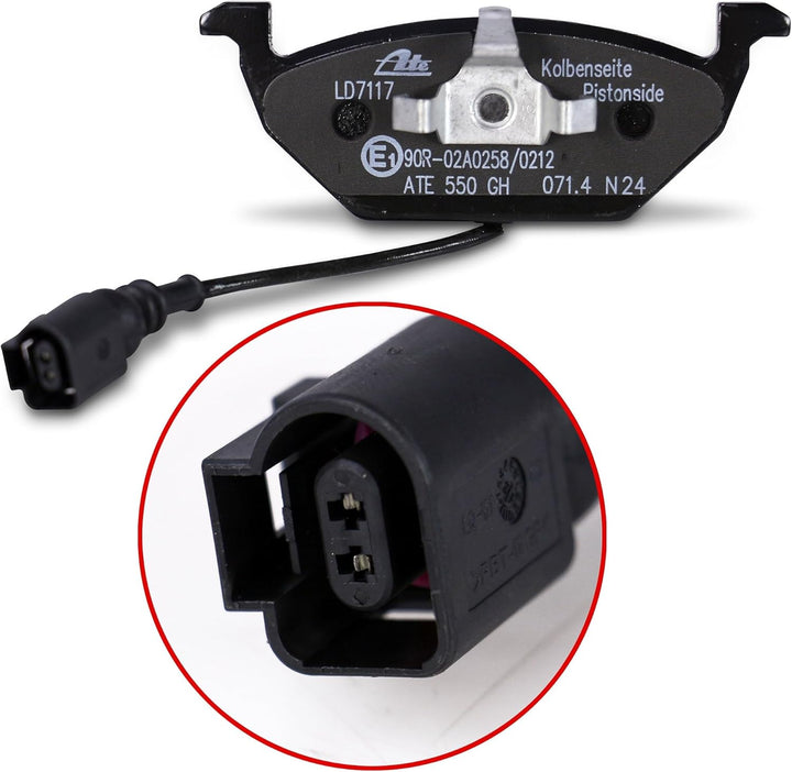 ATE 13.0470-7117.2 Bremsbelagsatz, Scheibenbremse