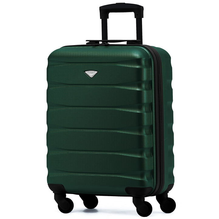 Flight Knight Leichte 4-Rad-ABS-Hartschalenkoffer Handgepack, zugelassen fur uber 60 Fluggesellschaf