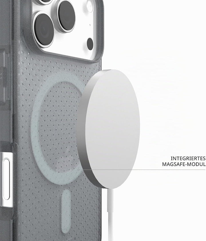 URBAN ARMOR GEAR Dot Case Apple iPhone 17 Pro Hülle (Magnetring, Abgeflachte Ecken, Wireless Chargin