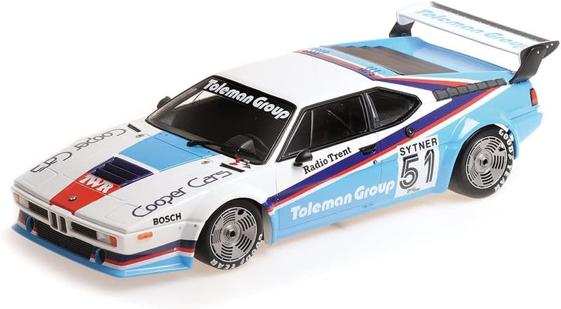 Minichamps 155792951-1:18 BMW M1 Toleman Group Motorsport-Frank Sytner-Procar Serie 1979 Sammlerstüc