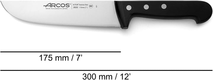 Arcos Serie Universal - Metzgermesser - Klinge Nitrum Edelstahl 175 mm - HandGriff Polyoxymethylen (