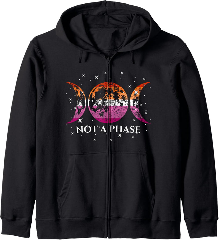Lustige Lesbian Pride Flagge Not A Phase Kapuzenjacke