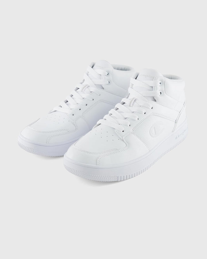 Champion Rebound 2.0 MID Herren Sneaker S21907-CHA-WW014 weiss/schwarz/grau 41 EU Weiss Ww001, 41 EU