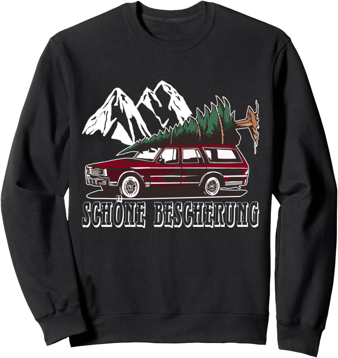Ugly Christmas,Weihnachten Schöne Bescherung,Tannenbaum Sweatshirt