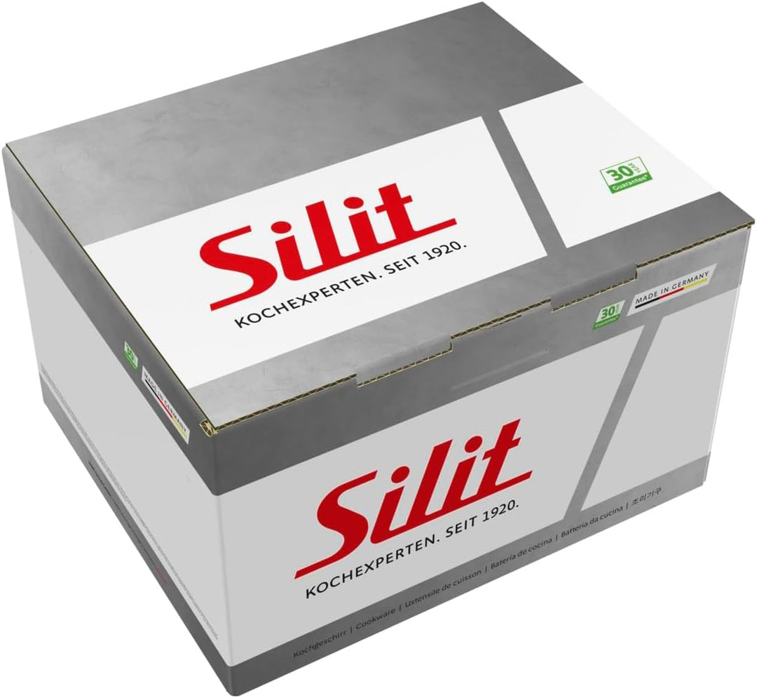 Silit Modesto Line Kochtopf gross 24cm, Nudeltopf mit Glasdeckel, Fleischtopf Induktion 6,4l, Silarg