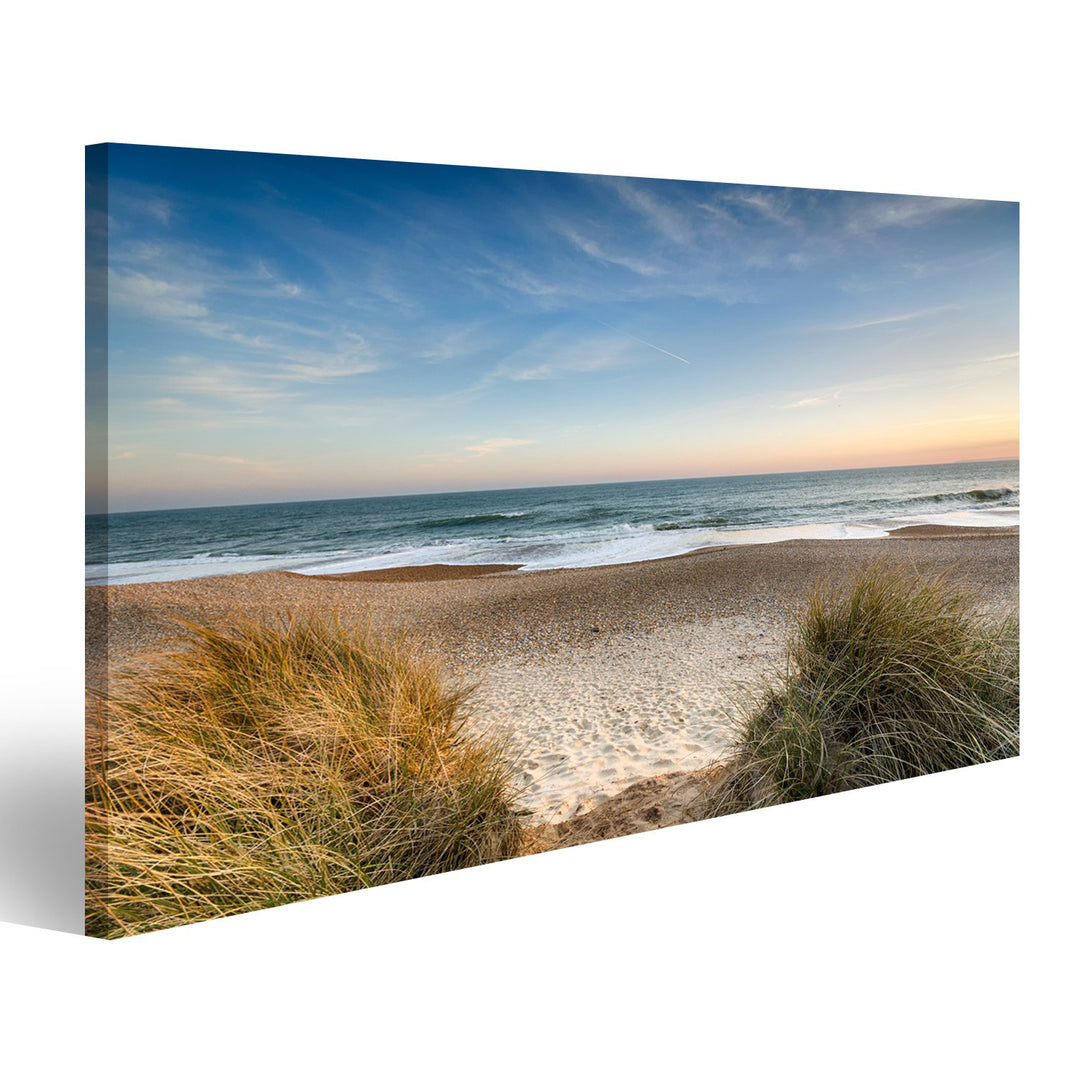 islandburner Bild auf Leinwand Weg Zum Meer Urlaubsfeeling Strand In Der Nähe Von Christchurch Bilde