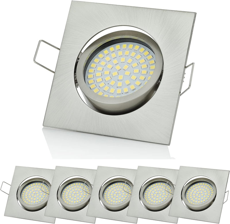 Sweet Led Einbaustrahler flach einbauspots aus aluminium 230V deckenspots 3,5W einbauleuchten Schwen