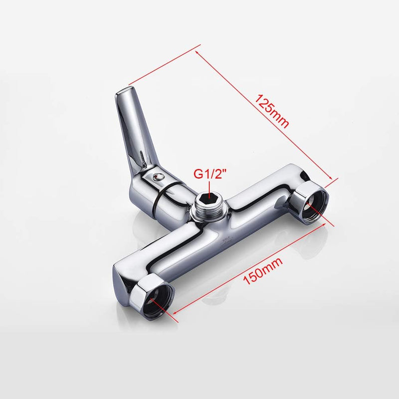 Arial - Einhand Duscharmatur Set, Brausebatterie mit Duschkopf, Duschkopfhalter,M12026-Arial, Einhan