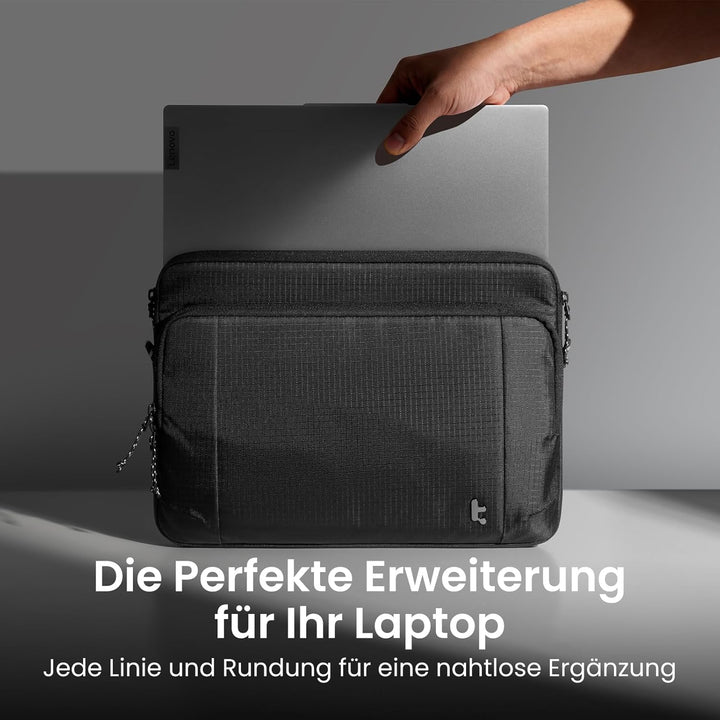 tomtoc A34 Laptoptasche Schwarz 13,5-14,4 Zoll, Schwarz 13,5-14,4 Zoll