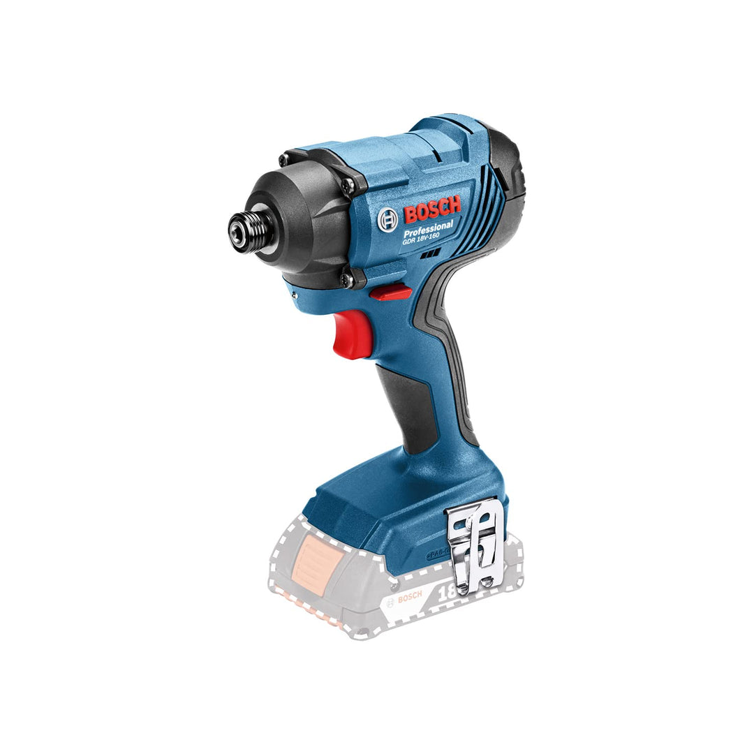 Bosch Professional 18V System Akku Drehschlagschrauber GDR 18V-160 (ohne Akkus und Ladegerät, 1/2 L-