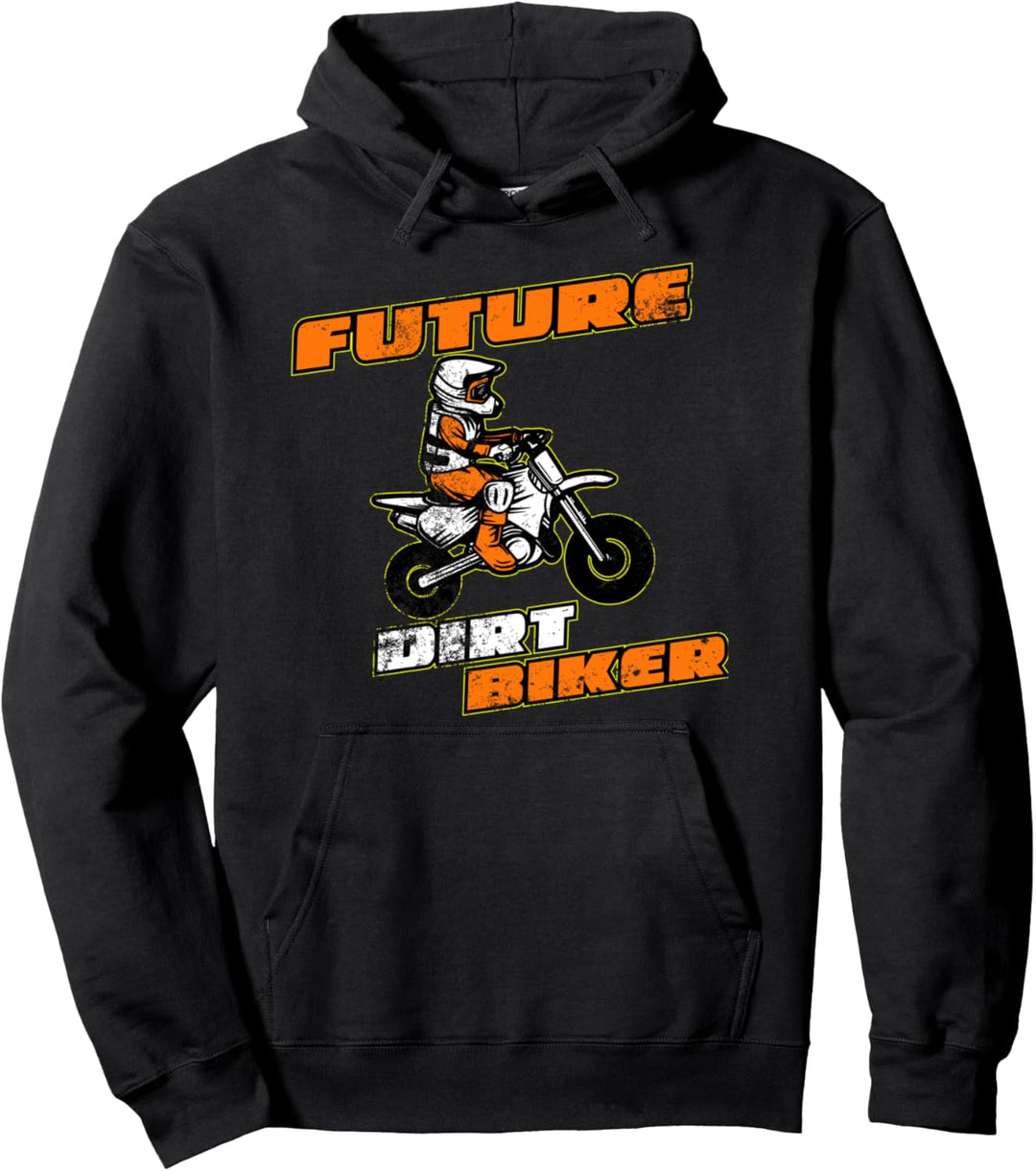 Future Dirt Biker Lustiger Motocross-Entwurf für Kinder Pullover Hoodie