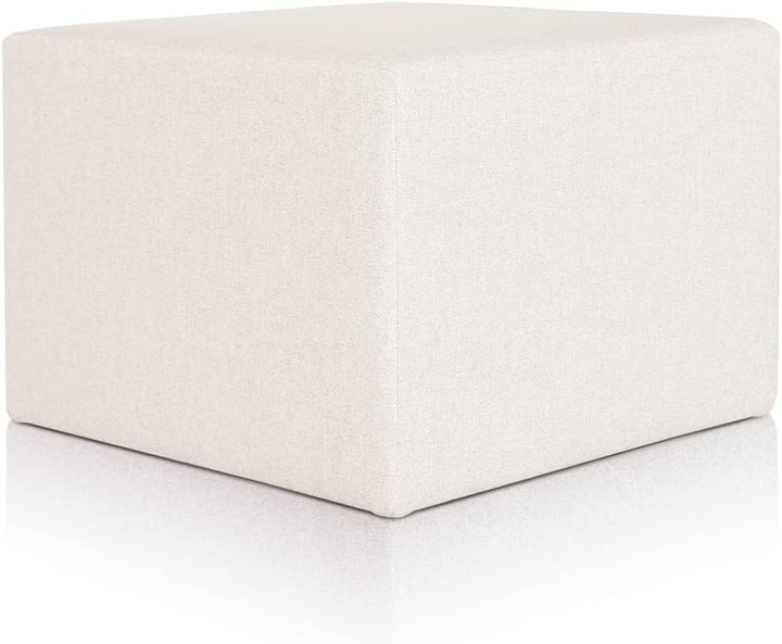 Deshome Pouf hocker Fussstütze 63x63x44 cm Wasserabweisender Stoff: Modernes Design Pouf für Sofa Wo