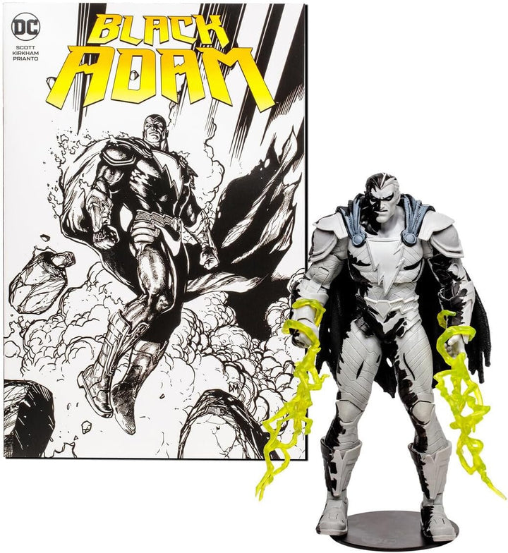 McFarlane Direct Page Punchers Actionfigur & Comic Black Adam (Line Art Variant) 18 cm 15894