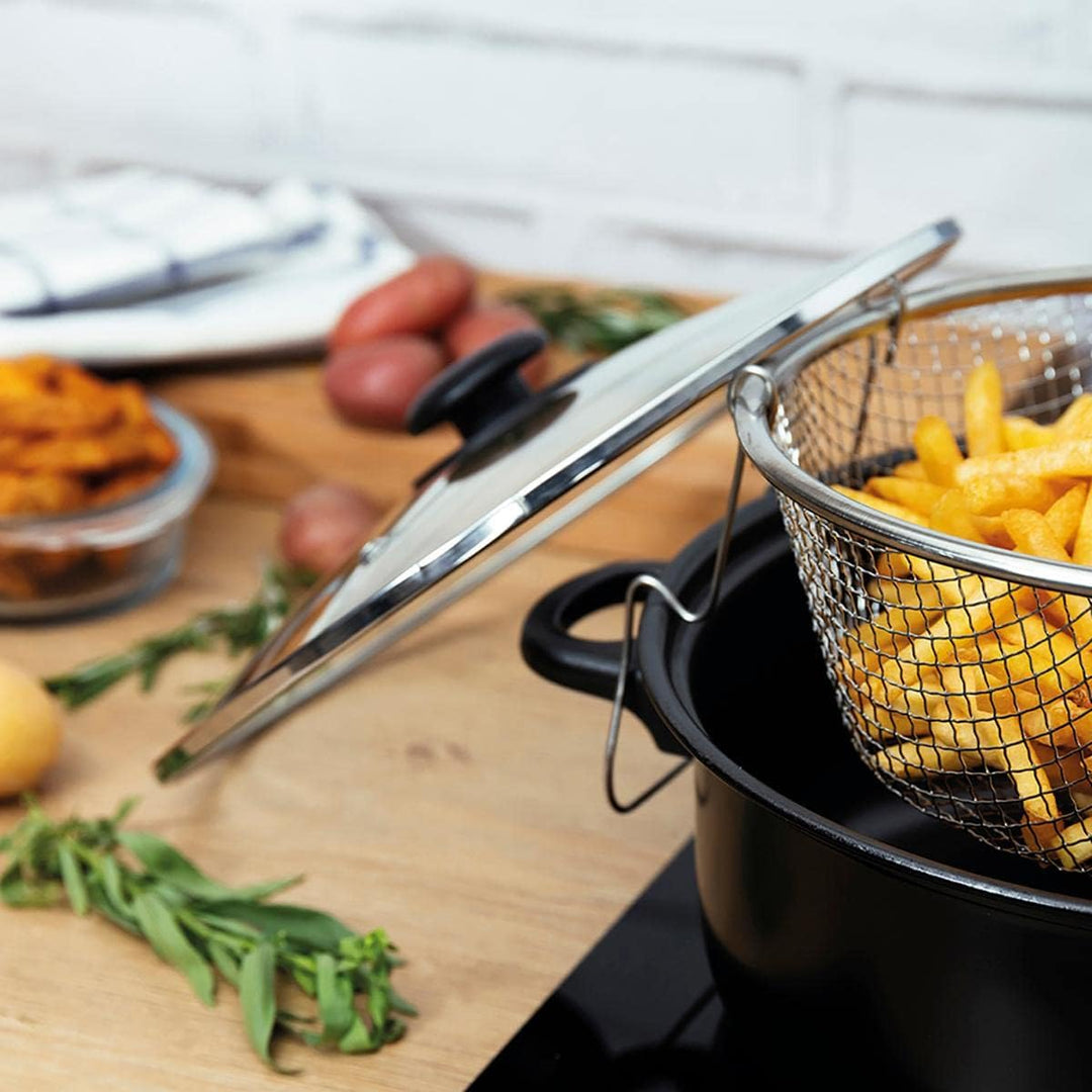 Arcuisine GANTE deep-fryer mit Korb und Glas Deckel [Anweisungen möglicherweise nicht in Englisch]