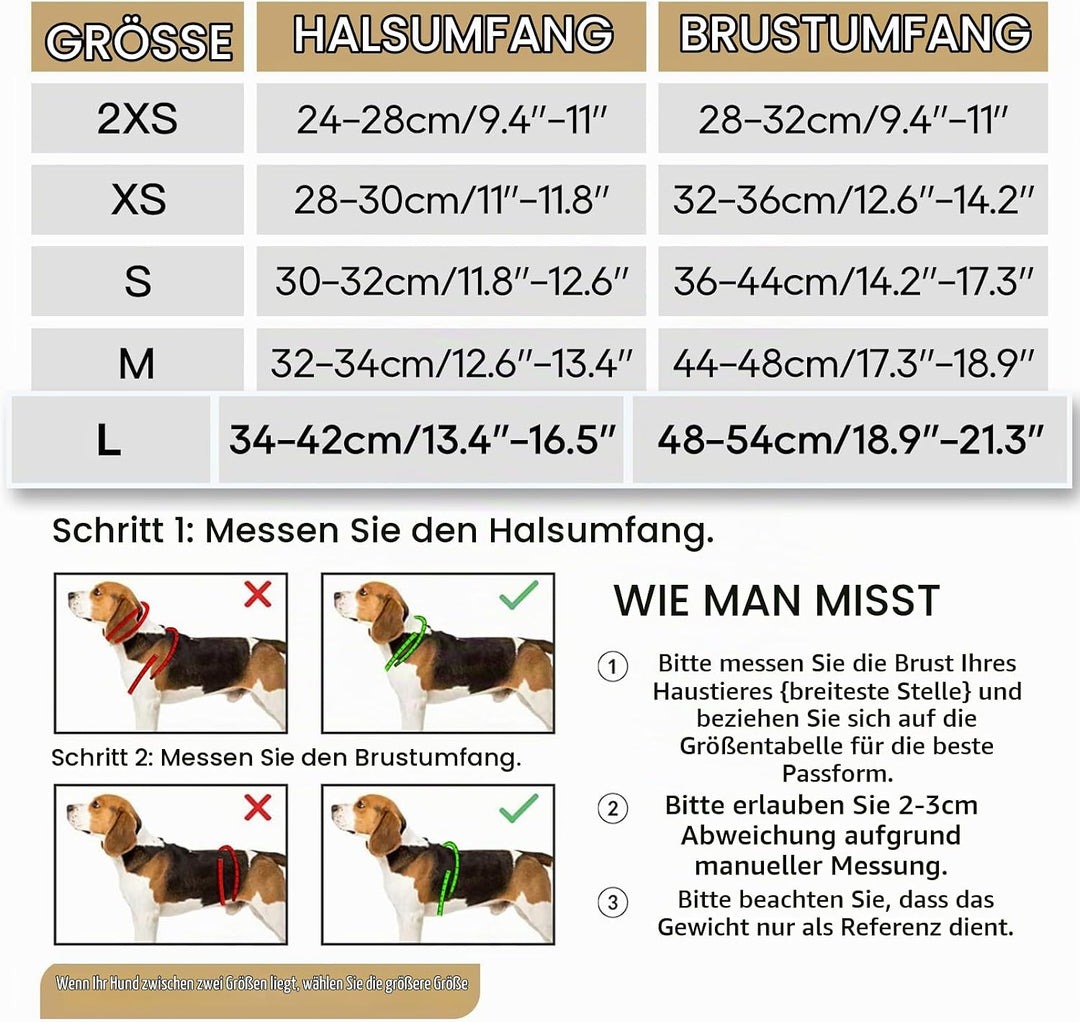HEELE Hundegeschirr Hunde Kleine Hundegeschirr Anti Zug Atmungsaktiv Brustgeschirr No Pull Sicherhei
