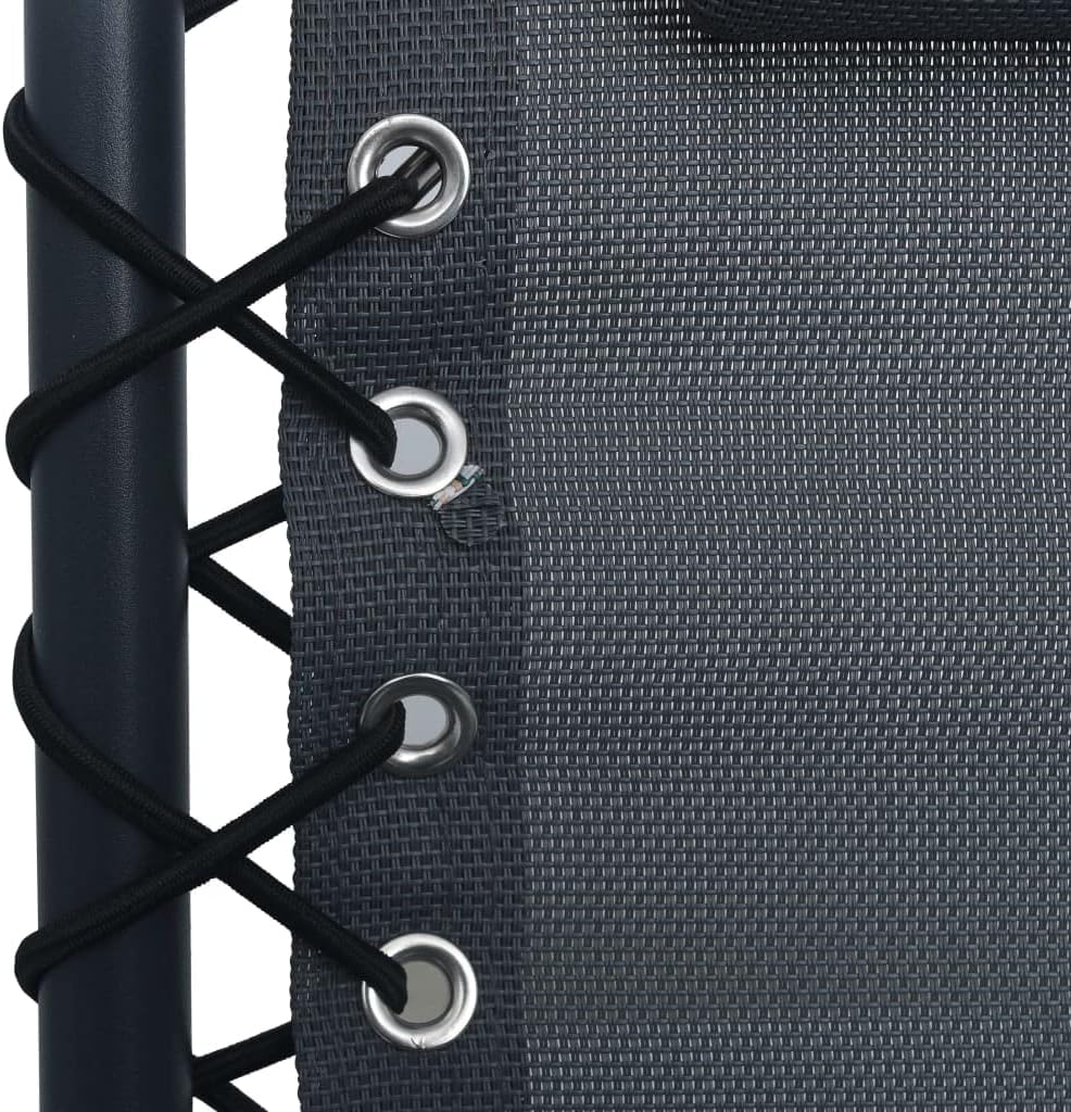 vidaXL Liegestuhl Klappbar Hochlehner Gartenliege Relaxliege Strandliege Liege Gartenmöbel Gartenstu