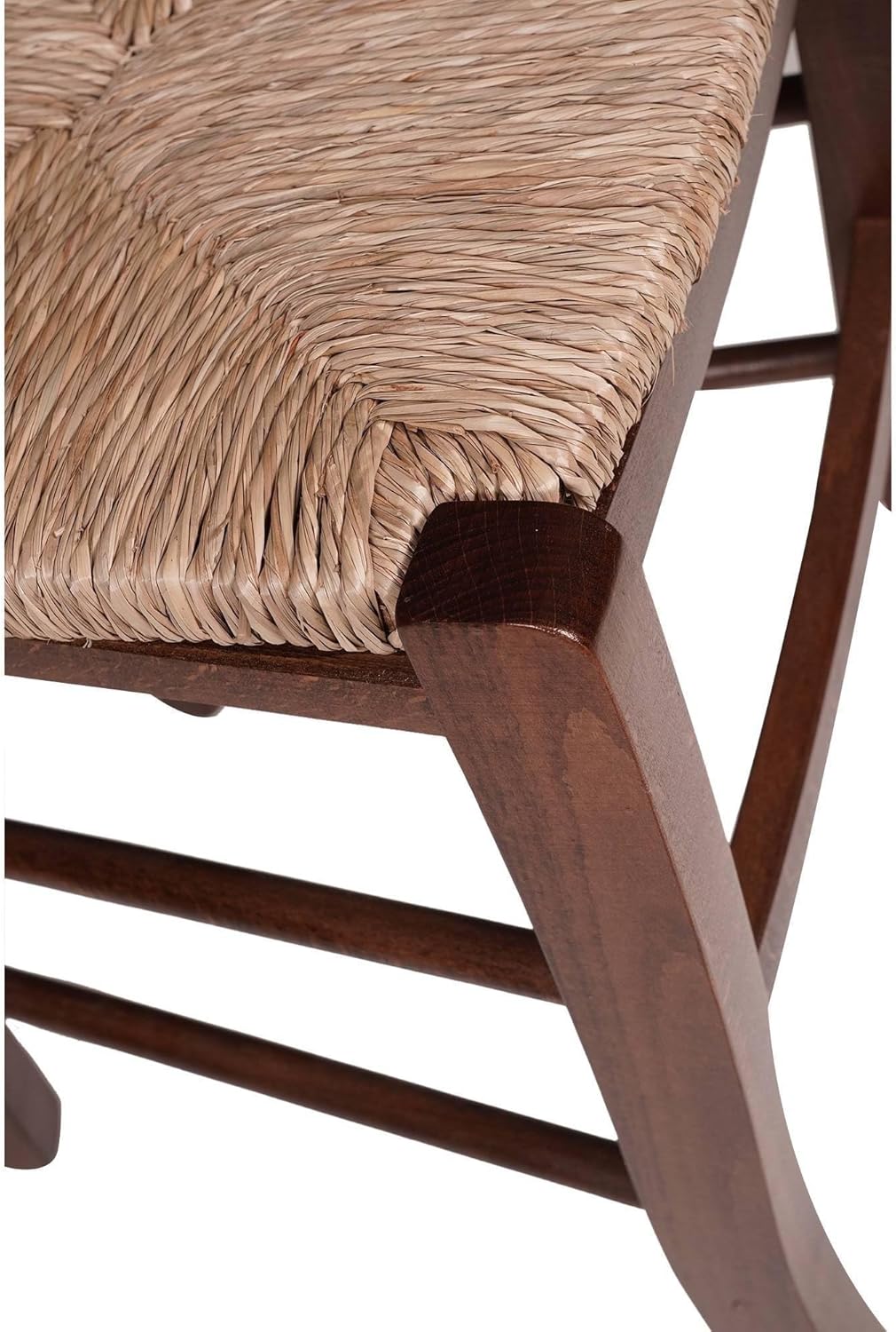 Dmora Set aus 2 klassischen Holzstühlen, für Esszimmer, Küche oder Wohnzimmer, Made in Italy, cm 44x