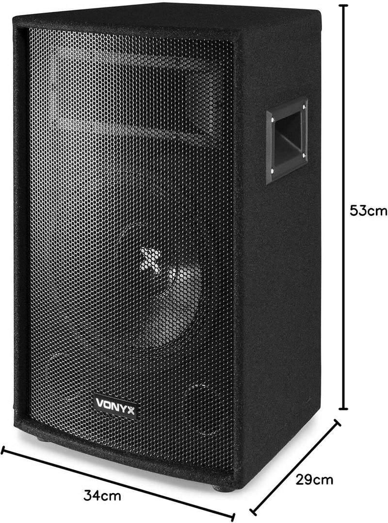 Lautsprecherset - Vonyx 10"-Lautsprecherset mit 2X SL10-Lautsprechern 500 Watt (1000 Watt insgesamt)