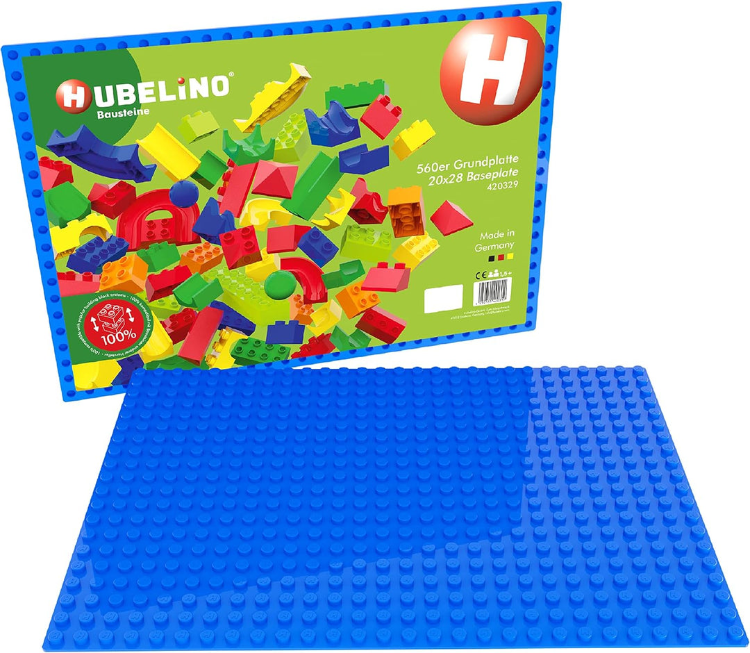 Hubelino 420572 Baukasten Maxi (213-teilig) Kugelbahn, kompatibel &amp; Hubelino 420329 Kugelbahn Grundp