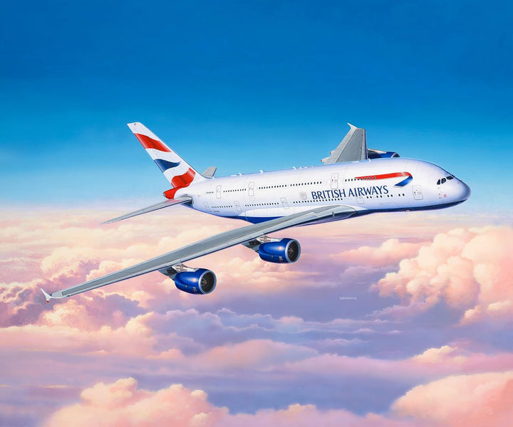 Revell RV03922 3922 Other License 03922 A380-800 British Airways Flugmodell Bausatz 1:144, STK