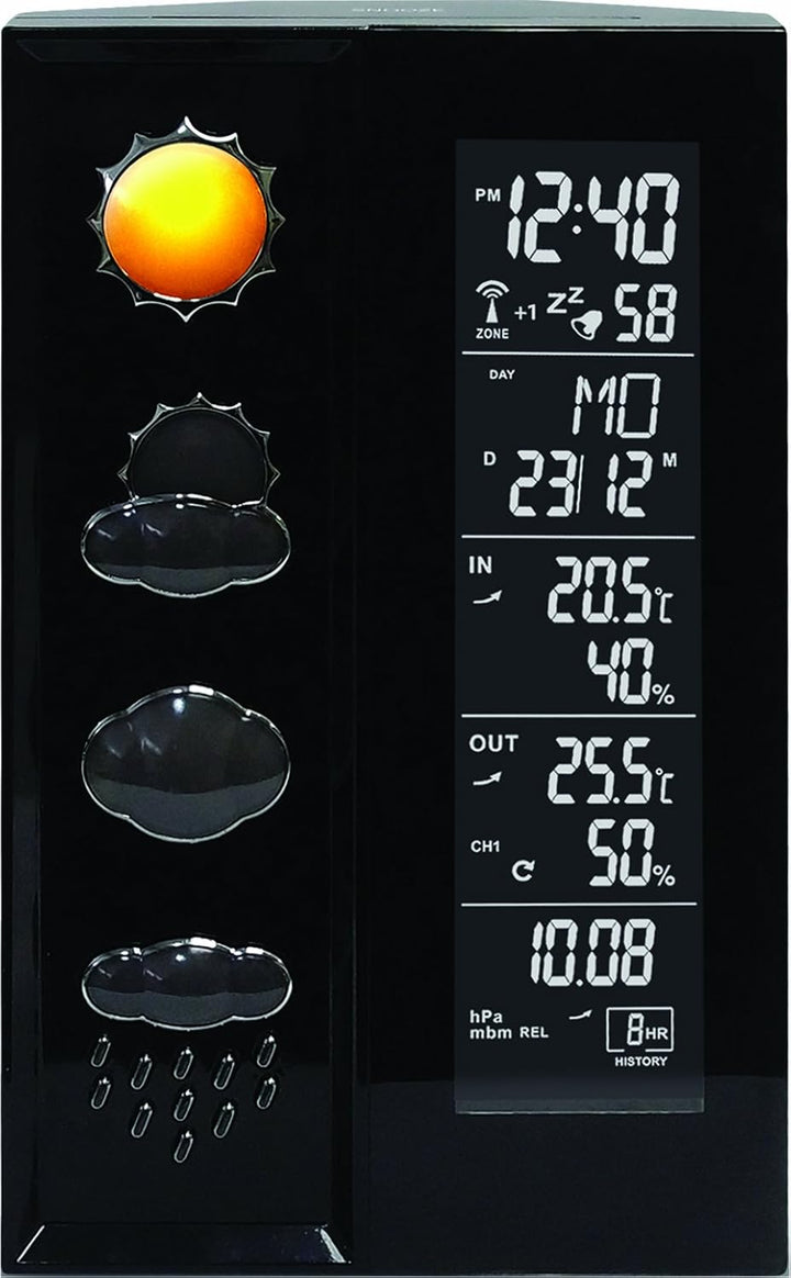 Technoline Wetterstation WS 6650 mit Vorhersage von Wettersituationen und Luftdruckanzeige