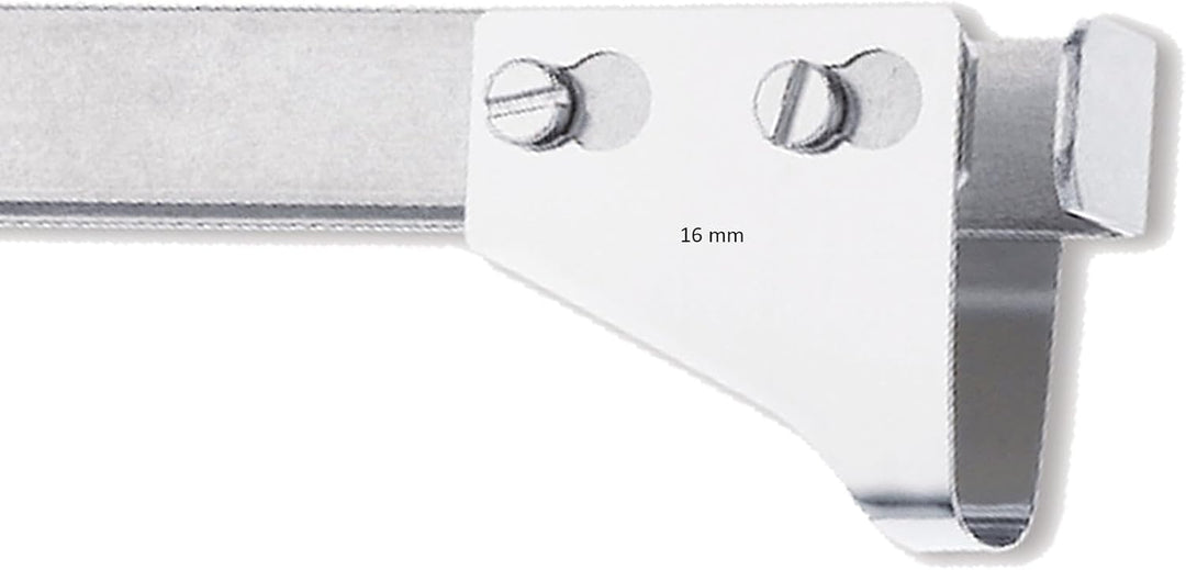 Giesser Rippenzieher - Rippenlöser 16 mm Edelstahlklinge & 4 Ersatzklingen (14/18/20/22 mm) - zum Au