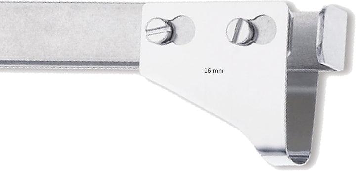Giesser Rippenzieher - Rippenlöser 16 mm Edelstahlklinge & 4 Ersatzklingen (14/18/20/22 mm) - zum Au