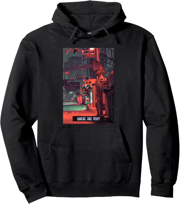 Japanese aesthetic streetwear Korea Aesthetic Vaporwave Pullover Hoodie