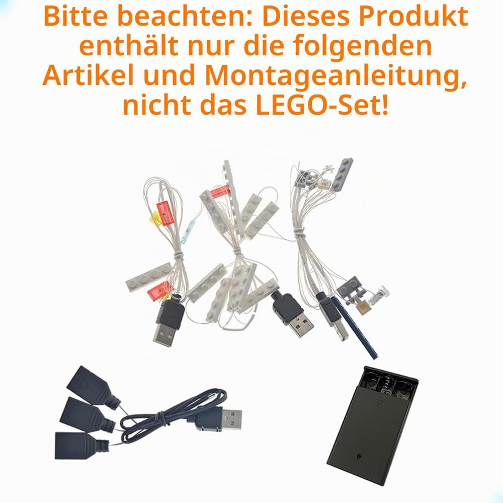 GEAMENT LED Licht-Set Kompatibel mit Lego Simpsons (The Kwik-E-Mart) - Beleuchtungsset für The Simps