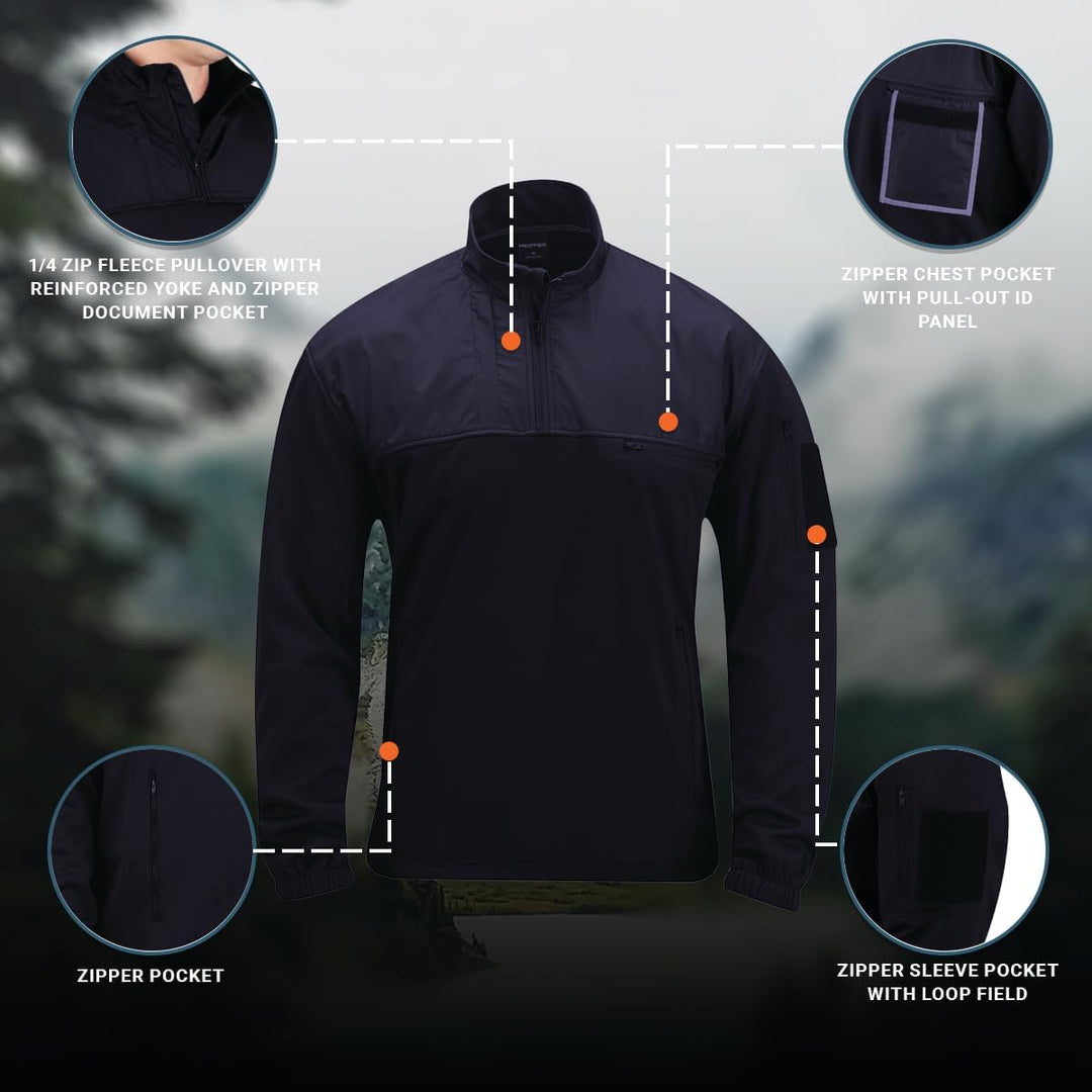 Propper Herren Praktischer Fleecepullover Jacke M Lapd Navy, M Lapd Navy