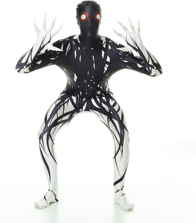 Morphsuits Zalgo Kostüm Erwachsene, Monster Verkleidung, Halloween und Karneval - M (150cm-162cm) M
