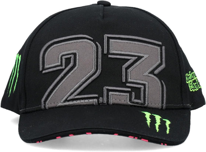 Offizielle Enea Bastianini Dual Monster Energy MotoGP Cap, Schwarz , One size