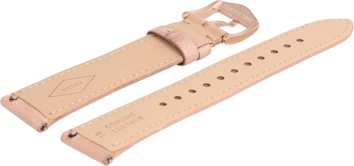 Fossil Uhrenarmband 16 mm Leder Beige ES-4007 | LB-ES4007, Gurt, Gurt