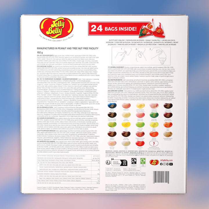 Jelly Belly Adventskalender - 24 verschiedene Sorten, 192g - Perfekt für Jelly Belly Fans zum Auspro