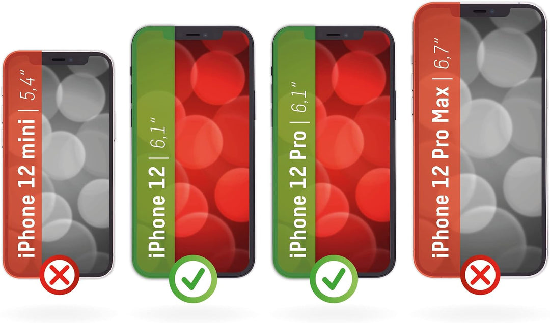 Schutzglas für iPhone 12 Pro, 12 (10H), kristallklar, mit Eco-Montagerahmen | DISPLEX Real Glass, 10