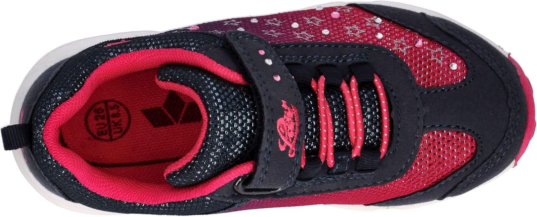 Lico Mädchen Dreamer Vs Sneaker 25 EU Marine Pink Silber, 25 EU Marine Pink Silber