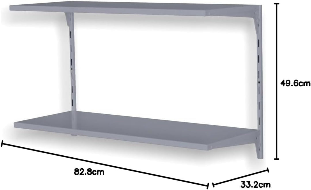 Element System Regal Set Office 2 Raster 50 weissalu Bücherregal Wandregal 11356-01005