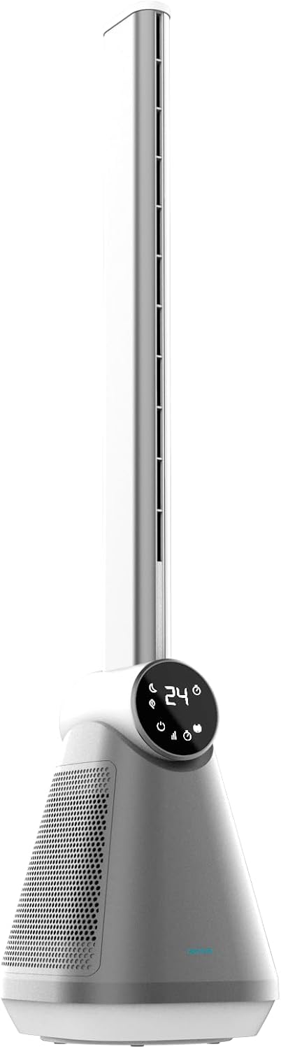 Cecotec - Turmventilatoren EnergySilence 9890 Skyline Bladeless, ohne 100 cm, 50W, touctile LED -Bil