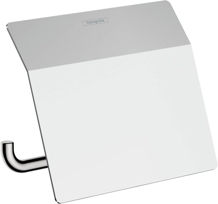hansgrohe Toilettenpapierhalter AddStoris, Papierrollenhalter mit Abdeckung, Chrom, 1 Rolle 1 Rolle