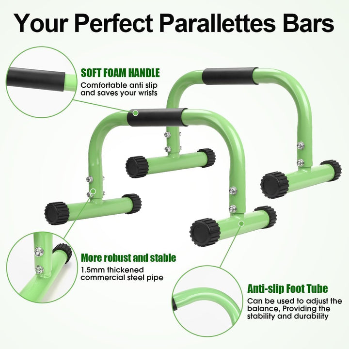 AmazeFan Parallettes, Handstand Barrenm, Grosser Push Up Bar & & Dip Barren, Rutschfeste Liegestützg