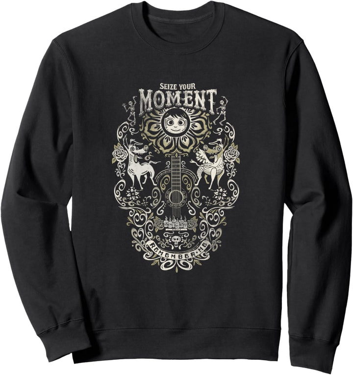 Disney Pixar Coco Seize Your Moment Guitar Line Art Sweatshirt
