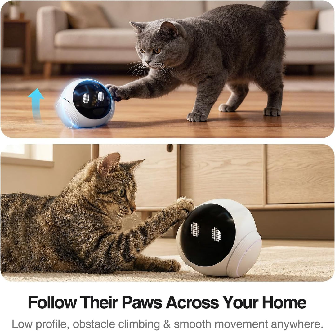 Smart Mobile Haustier Kamera Roboter für Zuhause Indoor Bewegliche 1080P Überwachung Hund und Katzen