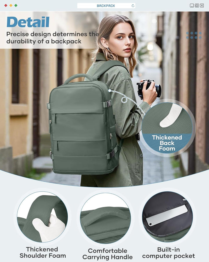 BJLFS Vakuum Rucksack Ryanair Handgepäck 40x20x25 Flugzeug Tasche Airbag mit Vakuumsystem Klein Reis